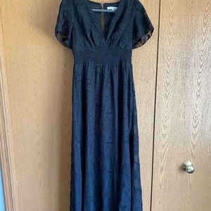 Black Maxi Formal/Bridesmaid Dress